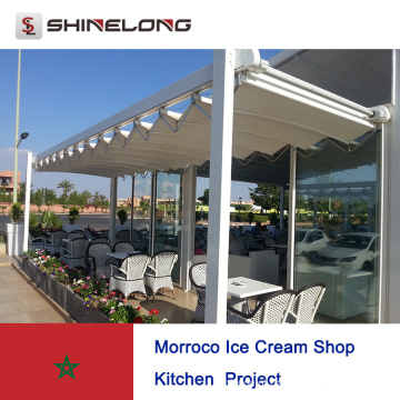 Ice Cream Shop Kitchen Equipment, o projeto para SHINELONG IN MORROCO